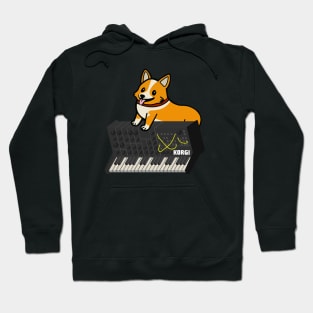 Funny Synthesizer for Corgi Dog Lover Hoodie